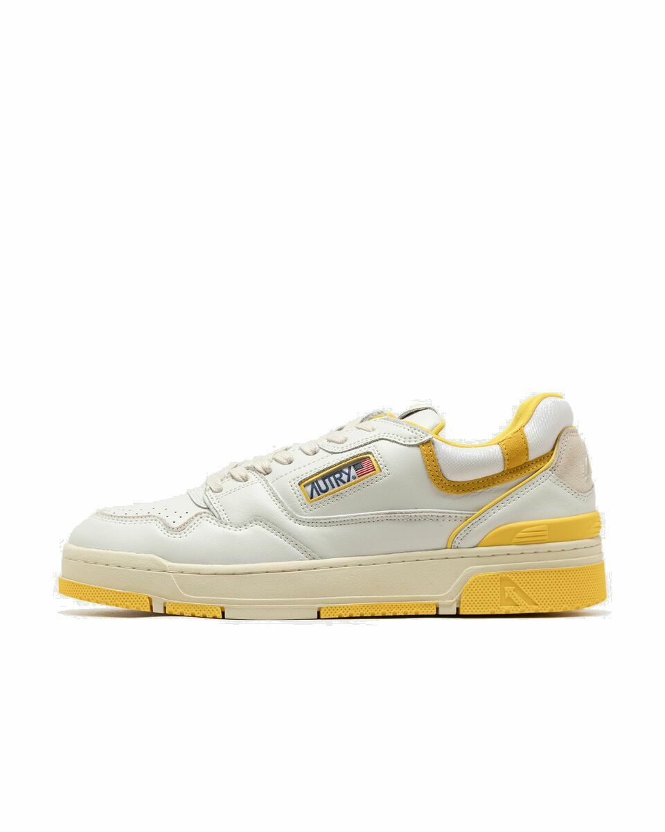Photo: Autry Action Shoes Clc Low White/Yellow - Mens - Lowtop