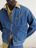 KAPITAL - Virgin Mary Reversible Corduroy-Trimmed Denim Jacket - Blue