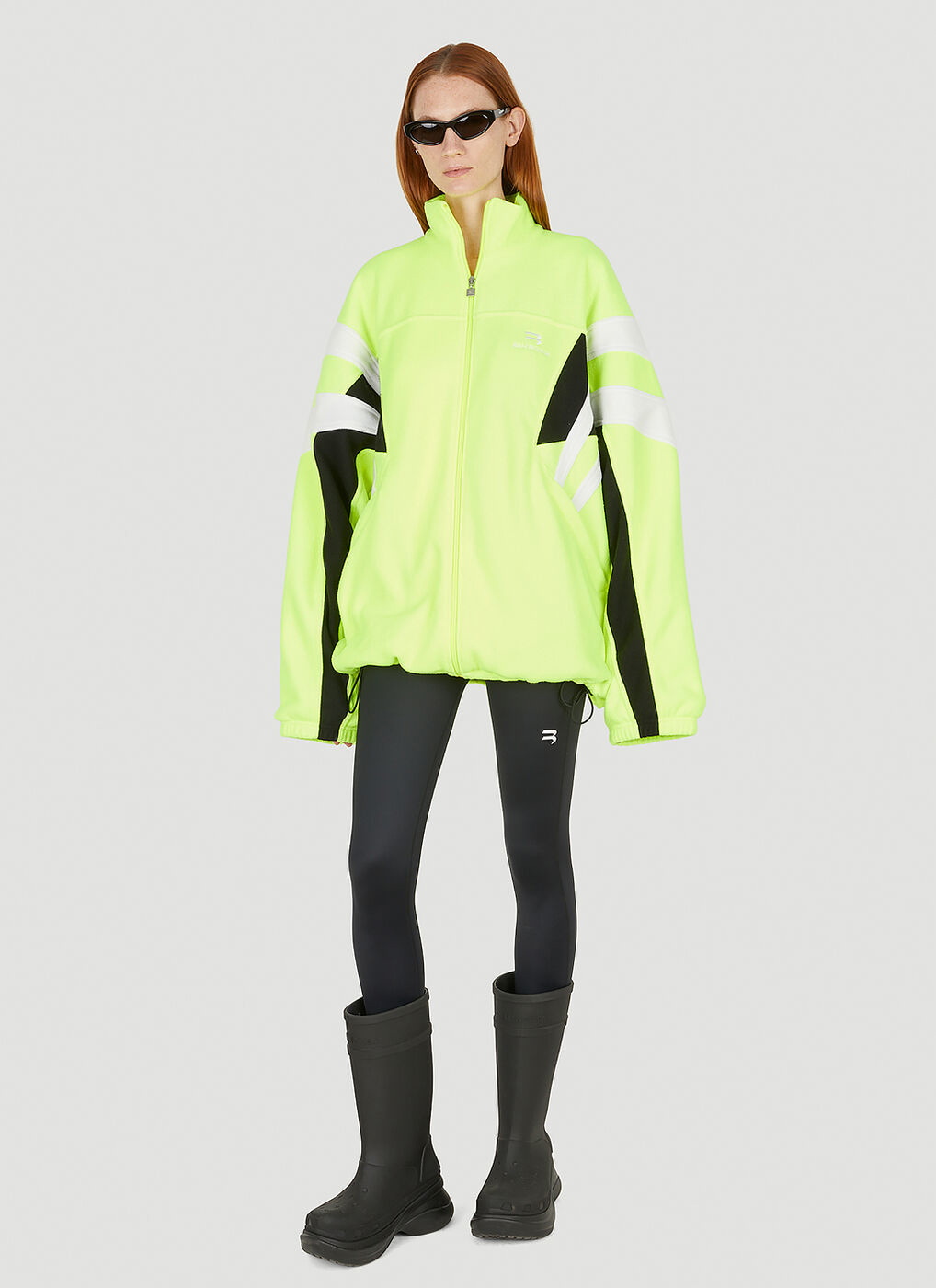 Sporty B Cosy Tracksuit Jacket in Yellow Balenciaga