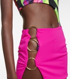 Louisa Ballou - Ring-detail cutout miniskirt