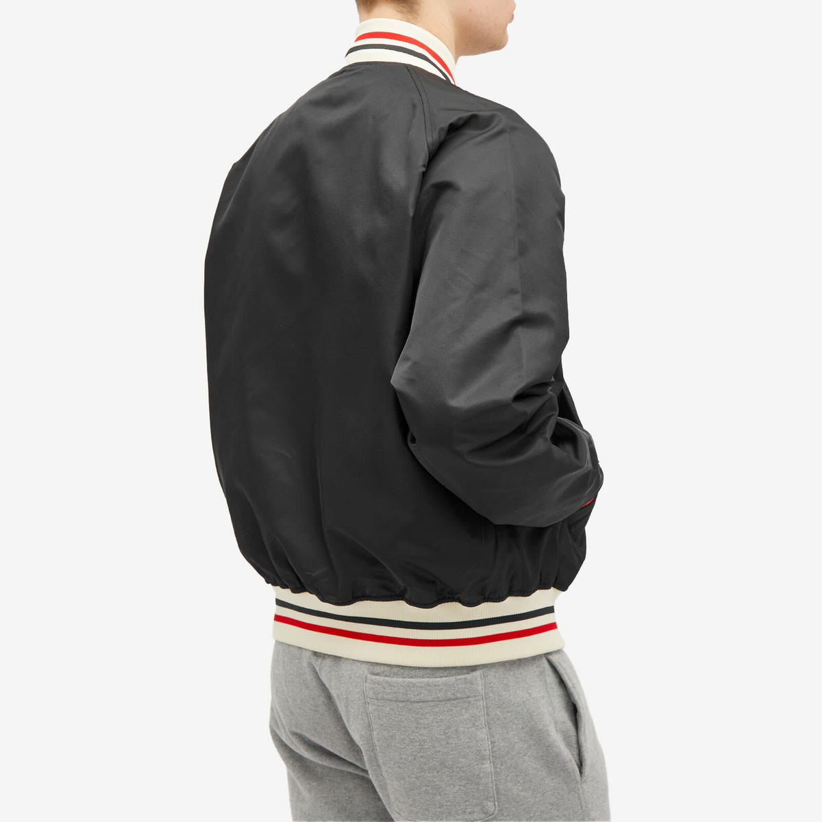 HUMAN MADE スタジアムジャケット 黒 HUMAN MADE NYLON STADIUM JACKET BLACK L