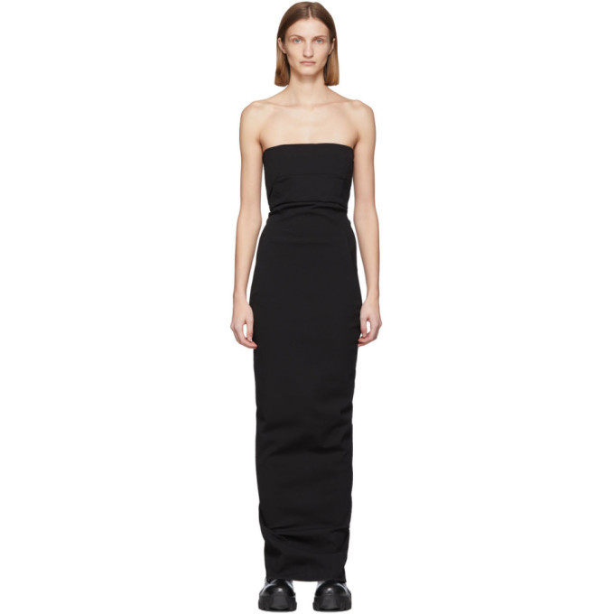 Rick Owens Black Bustier Gown Rick Owens