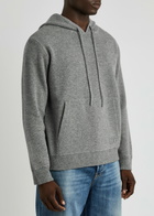 Valentino VLogo Appliqué Hooded Wool Sweatshirt Grey