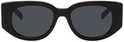 Salvatore Ferragamo Black Cat-Eye Sunglasses