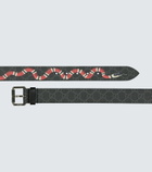 Gucci - GG belt with Kingsnake print