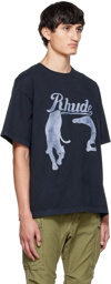 Rhude Black Printed T-Shirt