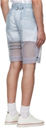 Thom Browne Gray 4-Bar Shorts