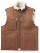 Paul Smith - Reversible Shearling Gilet - Brown