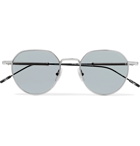 Montblanc - Round-Frame Silver-Tone Sunglasses - Silver