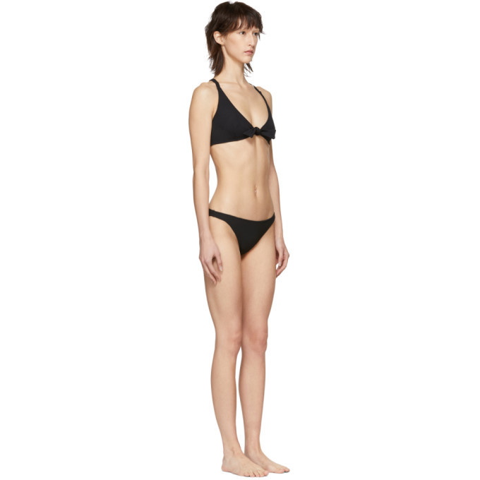 Solid and Striped Black Rib The Fiona Bikini Solid and Striped