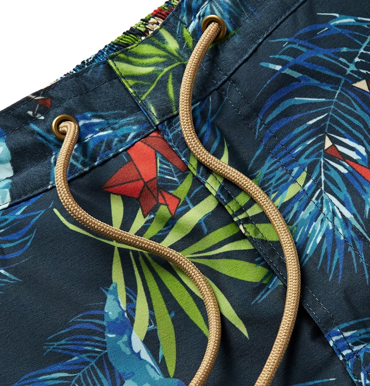 Thorsun - Mid-Length Printed Swim Shorts - Blue