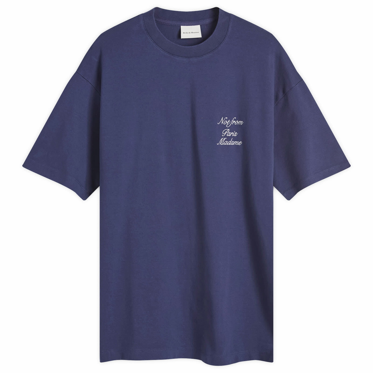 Drôle de Monsieur Men's Not From Paris Madame Calligraphy T