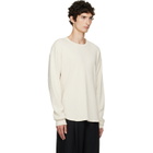 Les Tien Off-White Thermal Baseball Hem T-shirt