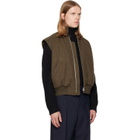 Jil Sander Brown Sport Vest