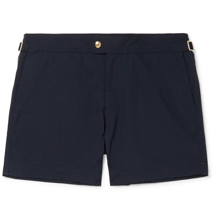 Photo: TOM FORD - Slim-Fit Short-Length Swim Shorts - Blue