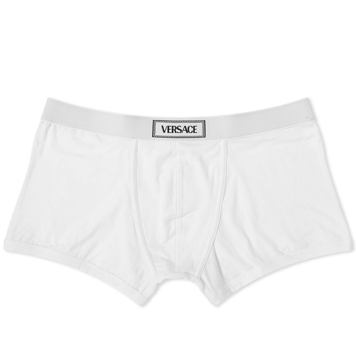 Photo: Versace Men's Logo Boxer Trunk in White
