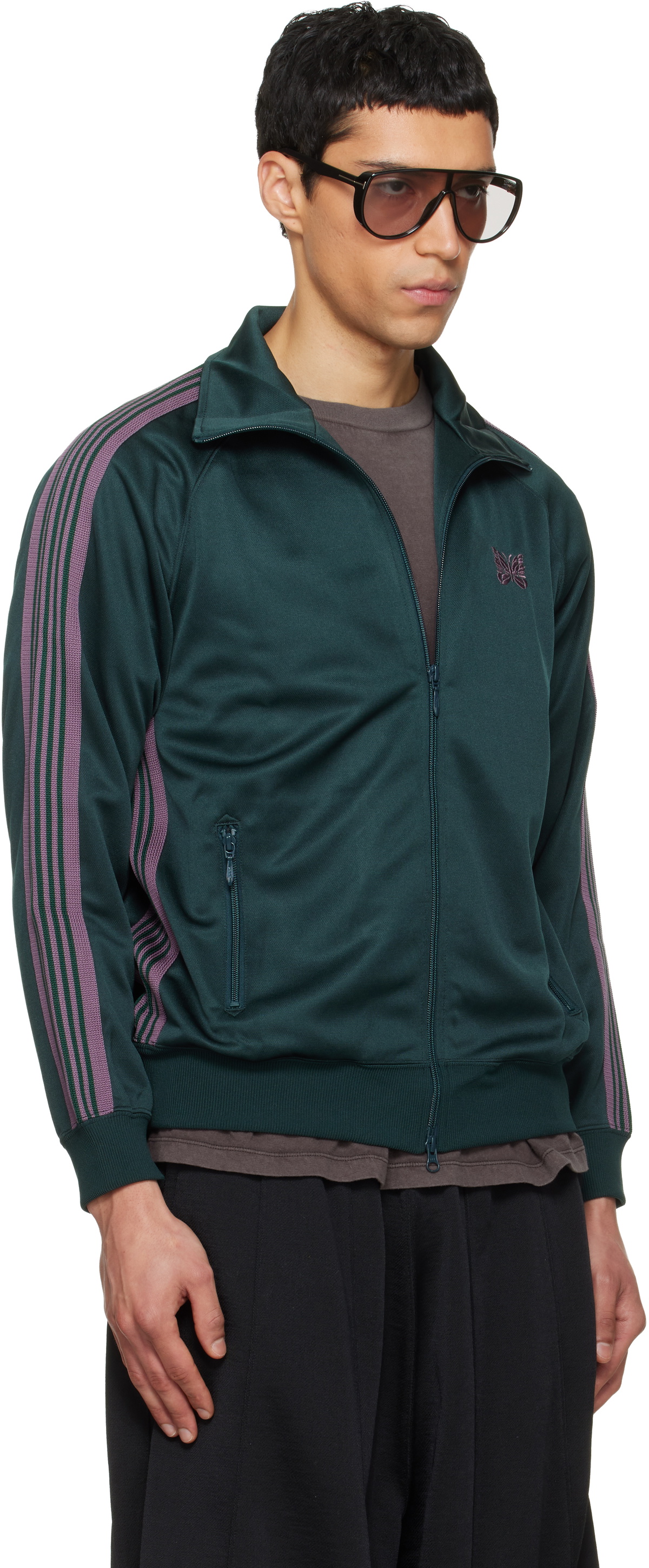 NEEDLES Green Poly Smooth Track Jacket Needles