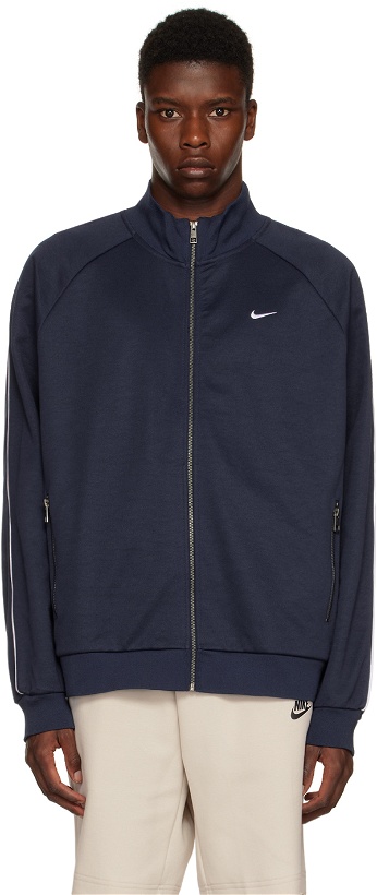 Photo: Nike Navy Track Zip-Up Sweater