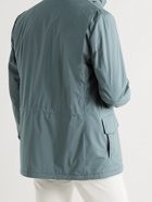 LORO PIANA - Traveller Windmate Storm System Shell Hooded Field Jacket - Blue