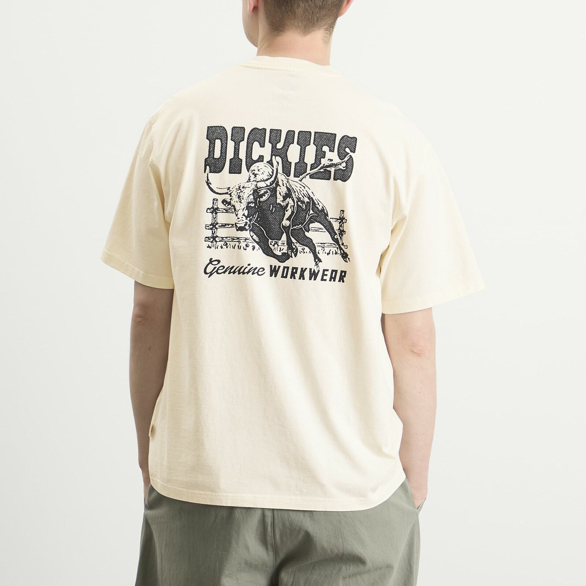 Dickies Men's Buchtell T-Shirt in Egret
