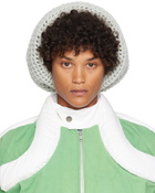 Stanley Raffington SSENSE Exclusive Blue & Off-White Crochet Beanie