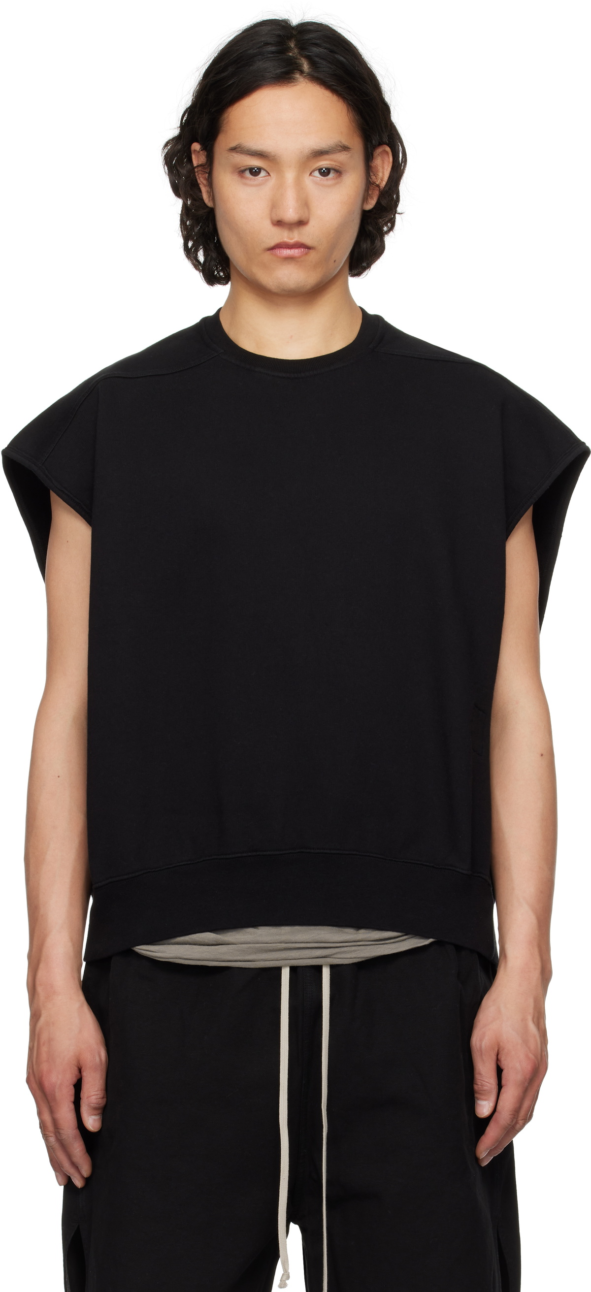 Rick Owens DRKSHDW Black Hollywood SL Jumbo Tatlin Sweatshirt Rick