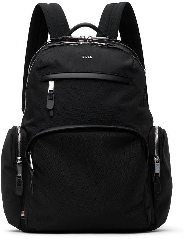 Photo: BOSS Black Multi-Pocket Backpack