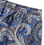 Etro - Paisley-Print Mid-Length Swim Shorts - Blue