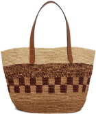 JW Anderson Beige & Brown Basket Belt Tote