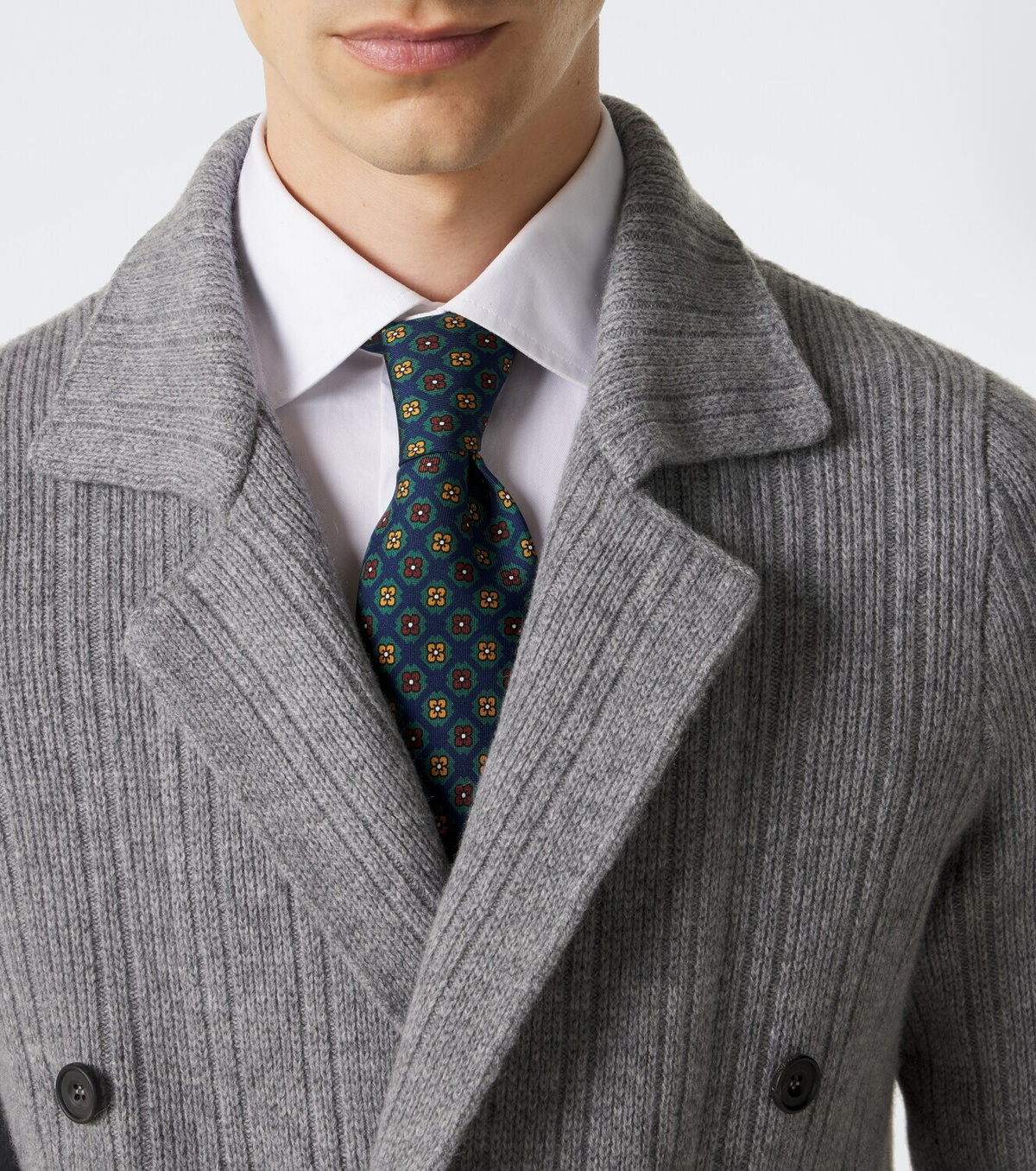 Rubinacci Printed silk tie