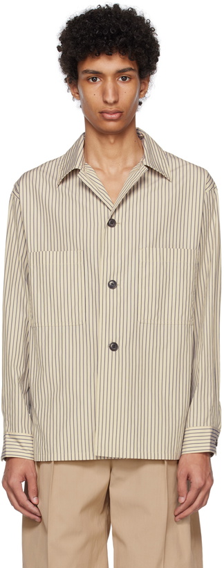 Photo: LEMAIRE Beige Striped Shirt