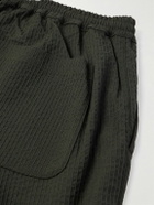 A Kind Of Guise - Banasa Tapered Wool-Seersucker Trousers - Green