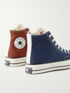 Converse - Chuck 70 Colour-Block Canvas High-Top Sneakers - Red