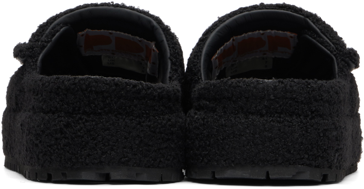 PDF Black Sherpa Fleece Sandals