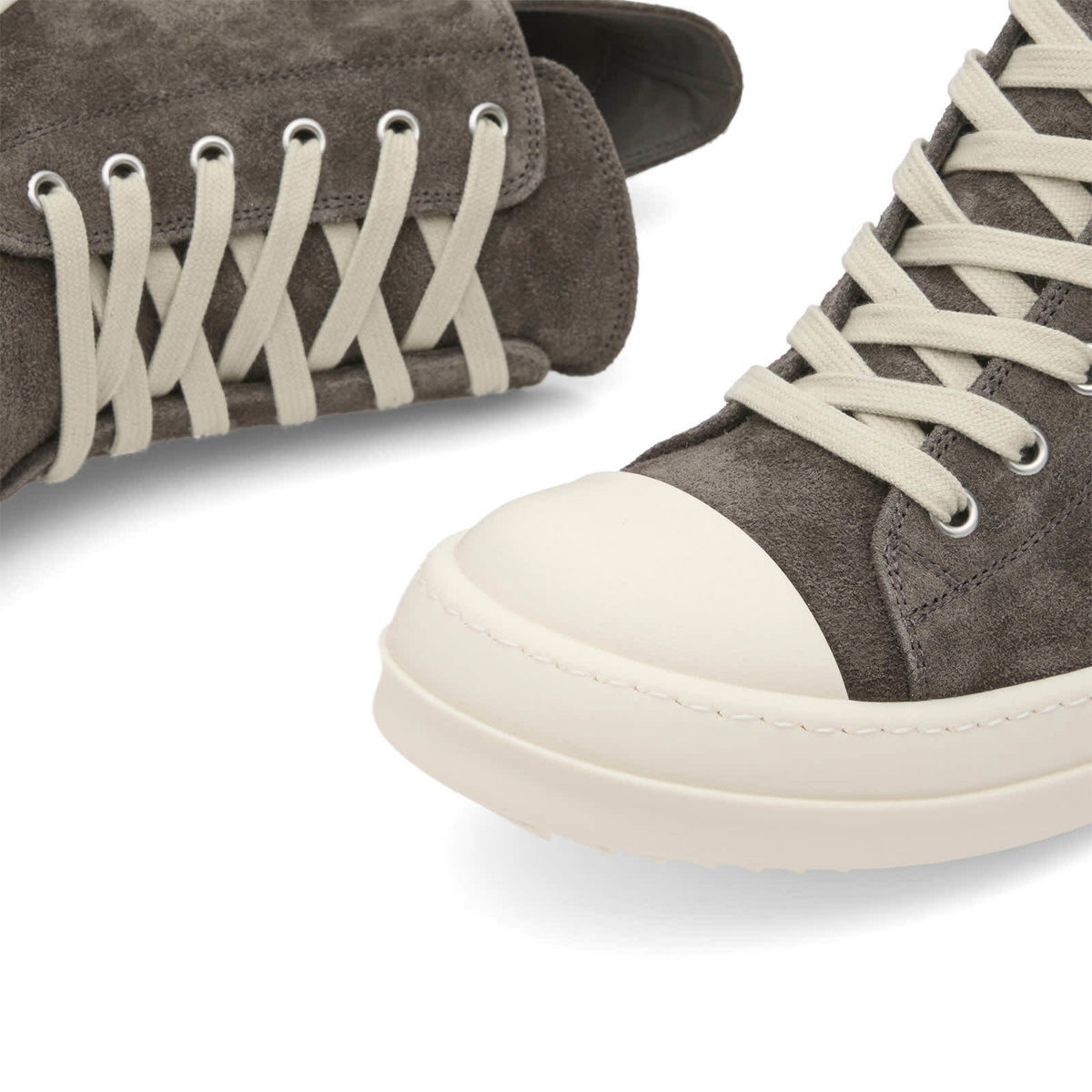 Rick Owens Women's Low Sneakers in Dust/Milk