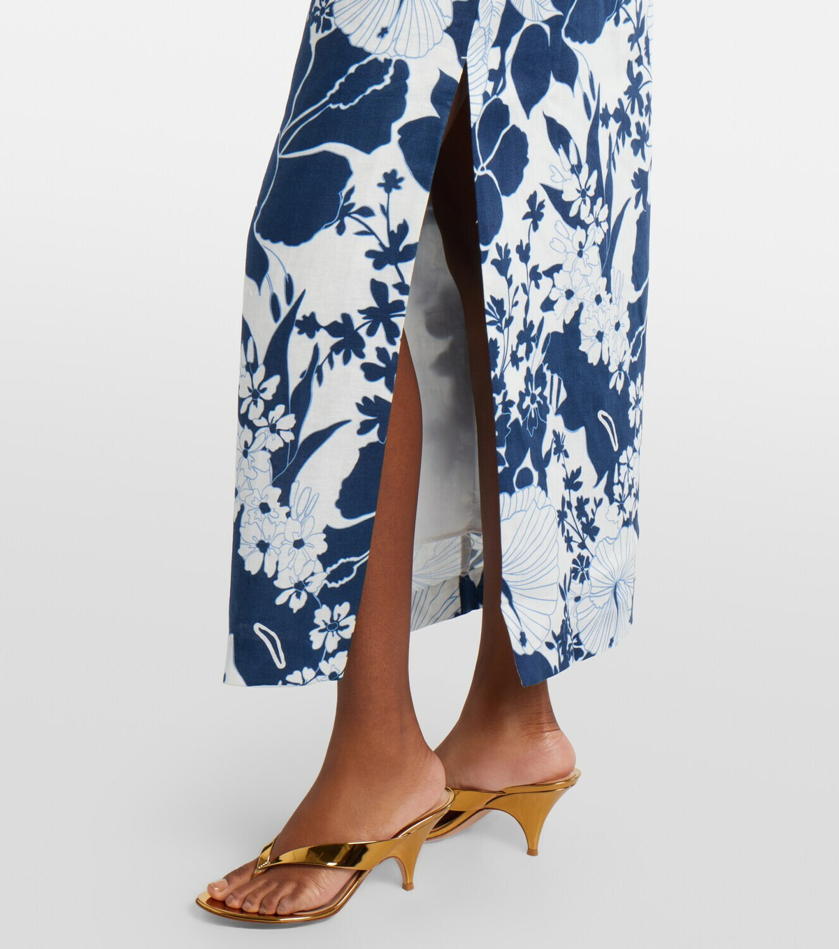 SIR Paradiso floral linen maxi dress