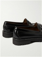 G.H. Bass & Co. - Weejun 90 Larson Polished-Leather Penny Loafers - Black
