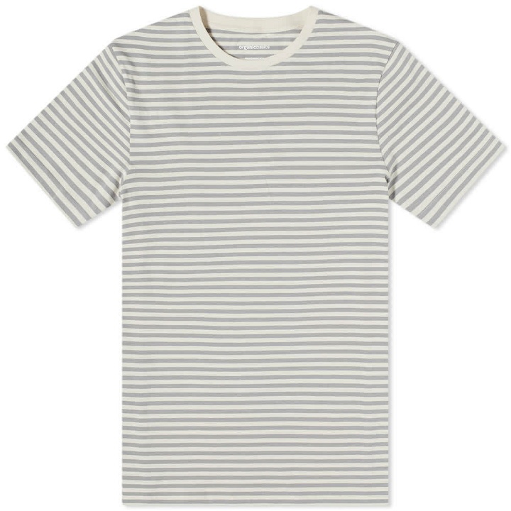 Photo: Organic Basics Men's Stripe T-Shirt in Grey
