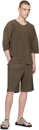 Homme Plissé Issey Miyake Brown Monthly Color May T-Shirt
