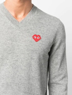 COMME DES GARCONS PLAY - V-neck Logo Sweater