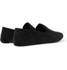 Loro Piana - Maurice Cashmere-Lined Suede Slippers - Gray