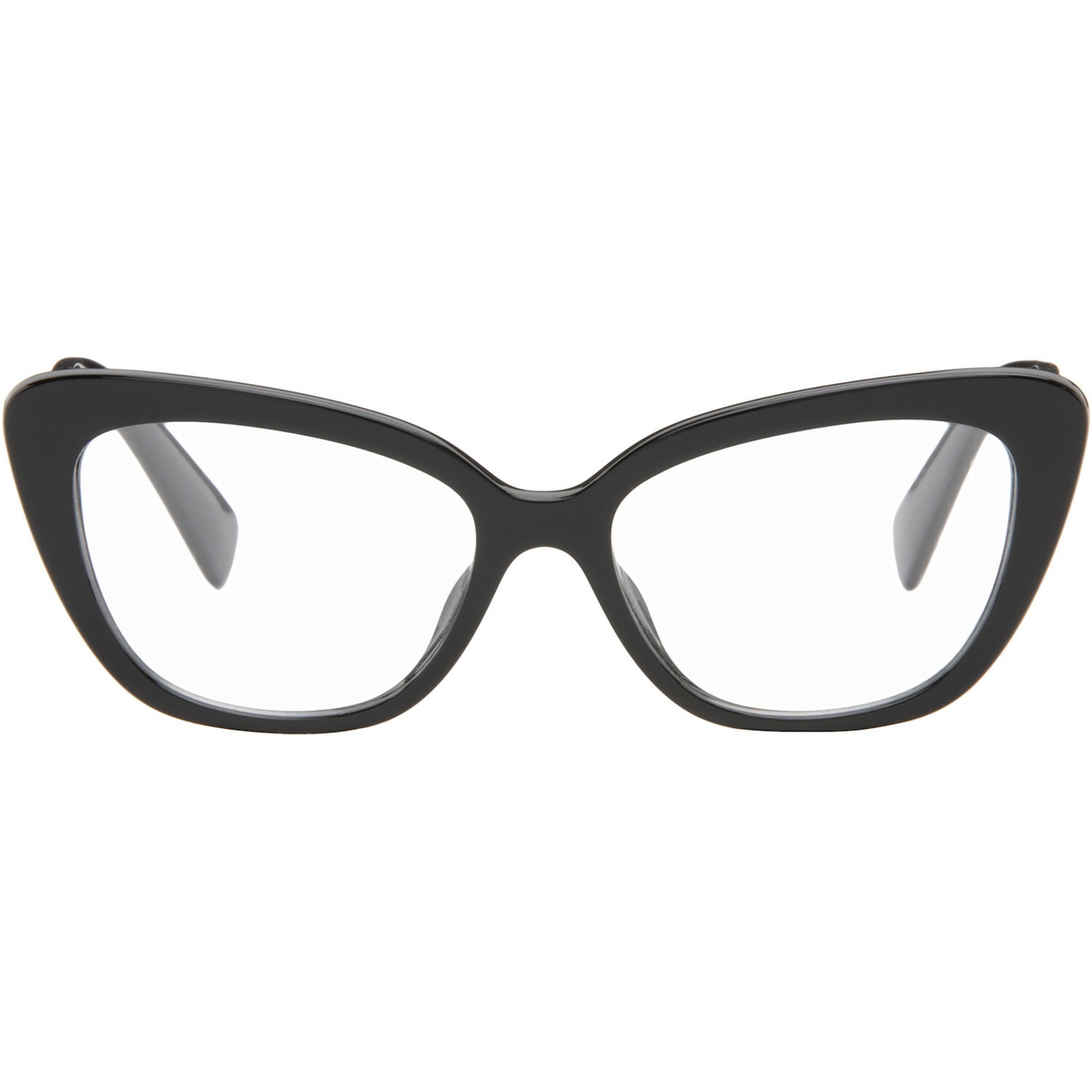 Miu Miu Eyewear Black Cateye Glasses