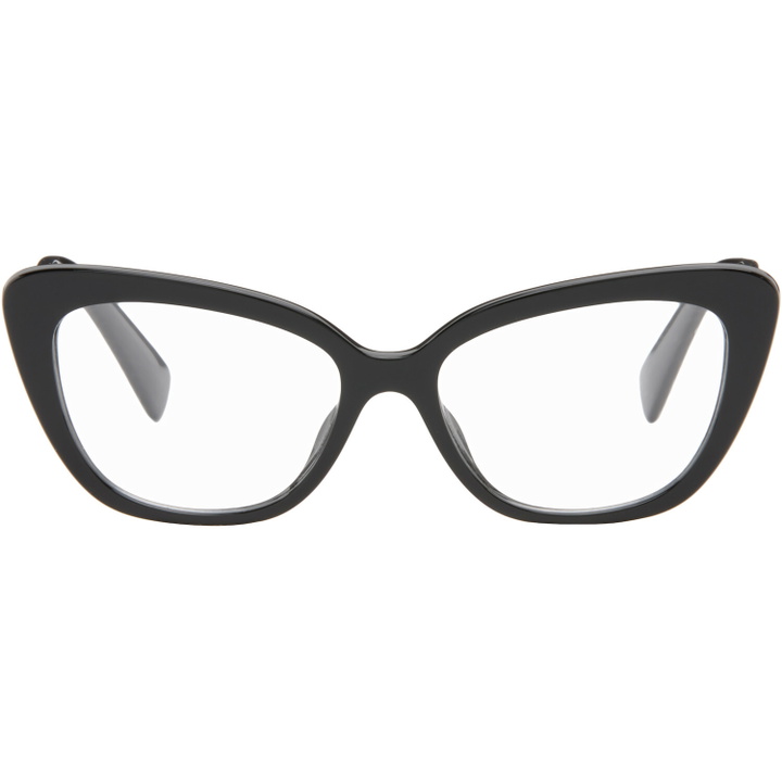 Photo: Miu Miu Eyewear Black Cateye Glasses