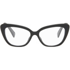 Miu Miu Eyewear Black Cateye Glasses