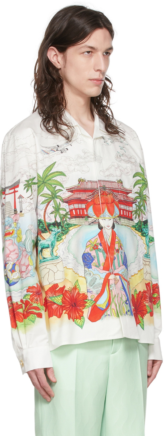 Casablanca White Okinawa Shirt Casablanca