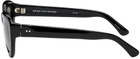 Dries Van Noten Black Linda Farrow Edition Round Sunglasses