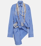 Junya Watanabe Embellished cotton poplin minidress