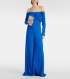 Costarellos Jordana gathered crêpe jumpsuit