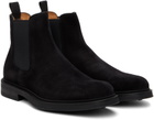 Officine Creative Black Suede Chelsea Boots