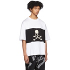 mastermind WORLD White Horizontal Block T-Shirt